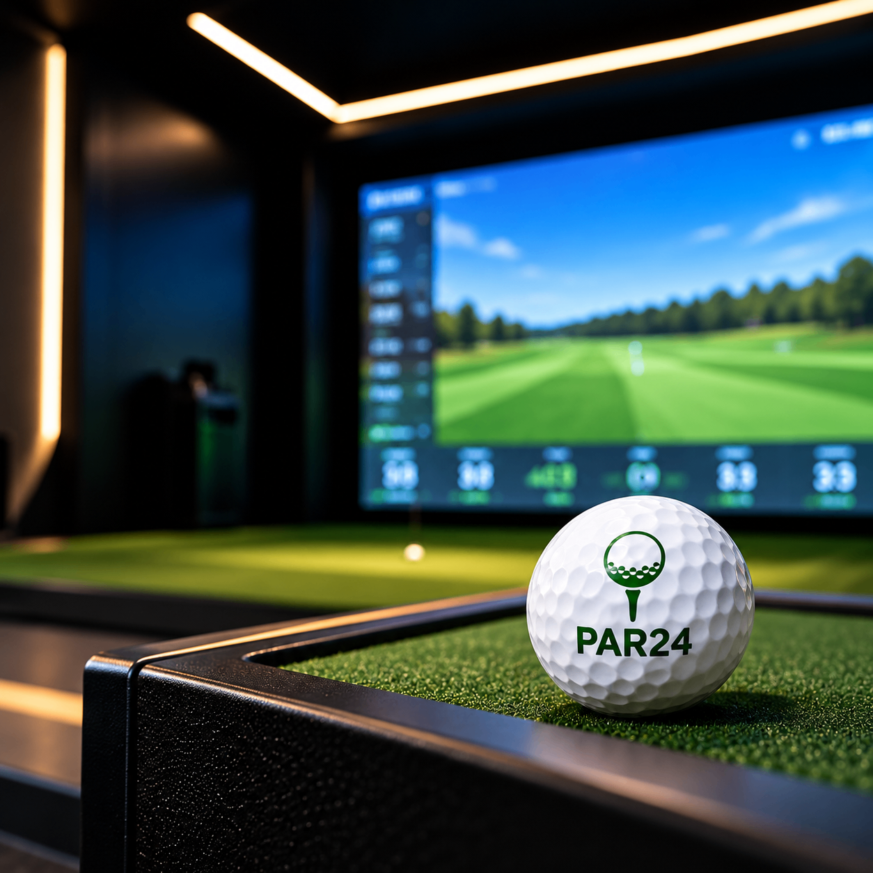 PAR24 ball in a simulator bay